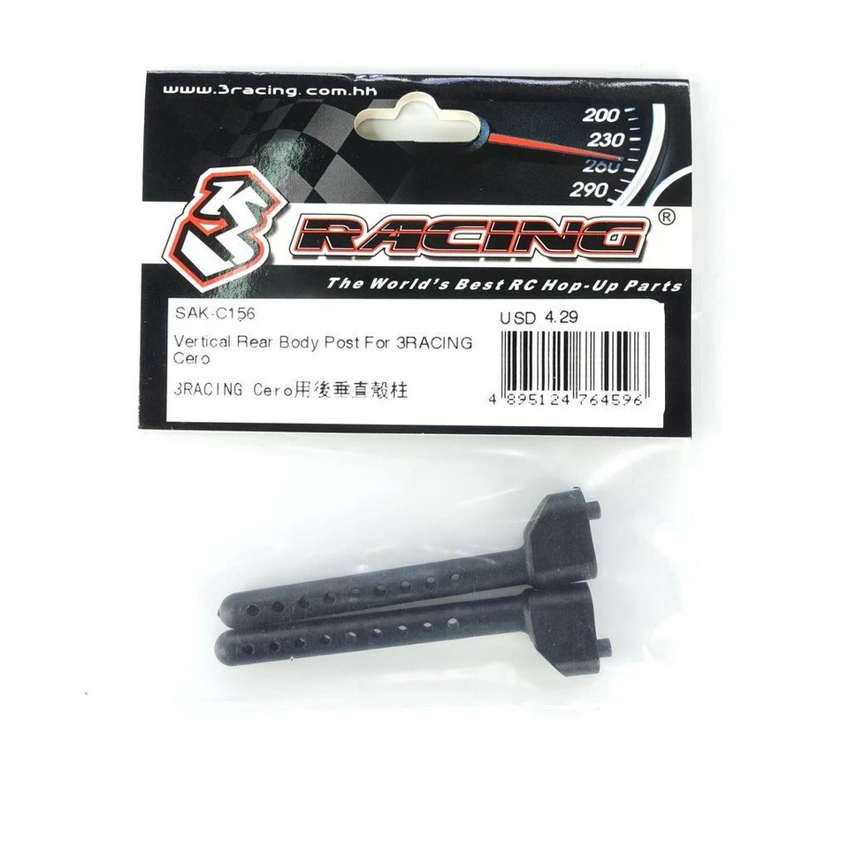 3RACING SAK-C156 Vertical Rear Body Post  For 1/10 SAKURA Cero Ultra Touring Car - Image 1 of 1