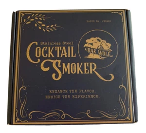 Kit ahumador de cóctel Oak Wolf acero inoxidable whisky manzana, cereza, nogal, roble - Imagen 1 de 5