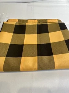 Oblong Halloween Table cloth Checkered Autumn Thanksgiving Linen 42” X 58” - Picture 1 of 1