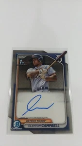 2024 Bowman Chrome #CPA-CCA Clayton Campbell 1st Bowman Prospect Auto Tigers - Picture 1 of 2