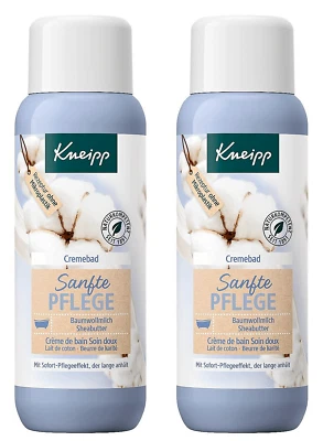 KNEIPP Cremebad Sanfte Pflege mit Baumwollmilch & Sheabutter Pflegebad 2x 400ml - Bild 1 von 2