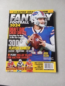 Fantasy Football 2024 Magazine Guide| Draft Day Cheat Sheets | Josh Allen NFL - Imagen 1 de 2