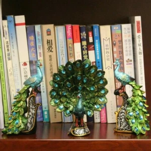Small Peacock Resin Crafts Statues Wedding Birthday Gift Figurine Home Art Decor - Imagen 1 de 9