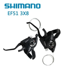 Shimano Altus ST-EF51 3X8 Speed Ezi Fire Shifter + Lever Set Mountain Bicycle - Picture 1 of 6