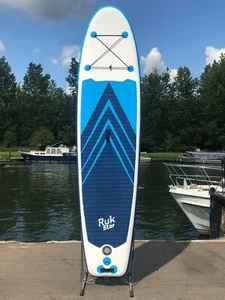 Ruk Star Stand Up Paddle Board 10ft 8" Paddle Pump, Backpack Fins, Leash Wrench  - Picture 1 of 9