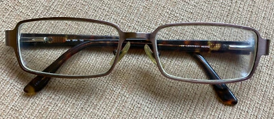 Geoffrey Beene Yale Anteojos 54-18 140 Marrón Tortuga Marco Completo Bisagra Flexible Foto 1 de 4