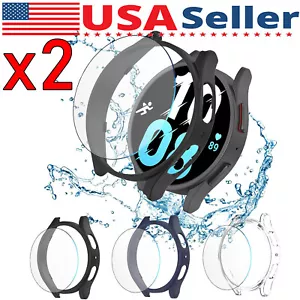 2X Funda Protectora Pantalla Cristal Templado Samsung Galaxy Watch 4 5 6 7 40/44 - Imagen 1 de 17