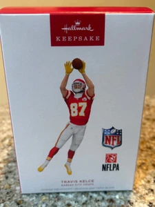 2024 Hallmark Keepsake Football Ornament- Kansas City Chiefs Travis Kelce - Picture 1 of 2