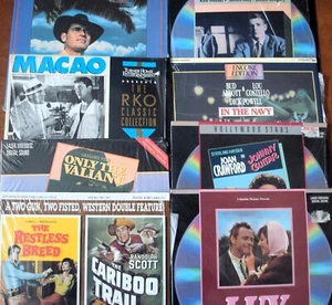 9 Classic Laserdisc Lot Charlton Heston Jack Lemmon Gregory Peck Kim Hunter OOP - Picture 1 of 3