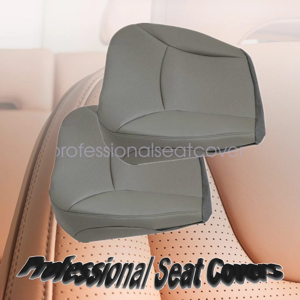 2002-2008 For Ford E150 E250 E350 Van Driver Passenger Bottom Seat Cover Gray - Image 1 of 4