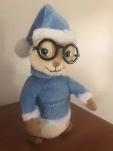 TY Alvin & The Chipmunks Squeakquel SIMON Plush Blue Xmas Holiday Hat - Picture 1 of 4