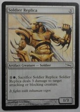 MAGIC THE GATHERING MTG 2003 MIRRODIN SOLDIER REPLICA ARTIFACT CARD