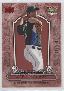 2008 Upper Deck A Piece of History Red /149 Jeff Ridgway #145 Rookie RC