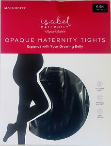 Ingrid & Isabel Women's maternity Tights Wide Waistband opaque Size S/M