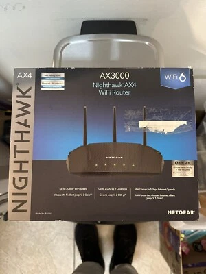 Netgear Nighthawk AX4 WiFi 6 Router 4-Stream AX3000 RAX35-100NAS - Image 1 of 2