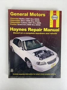 General Motors Haynes Repair Manual Malibu 1997-2003 plus 3 other models - Picture 1 of 20