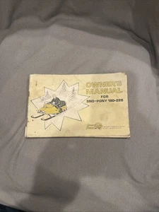 1970's Sno Pony Snowmobile Owners Operator Manual Book Original Original OEM - Bild 1 von 10