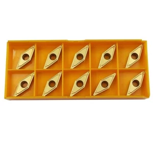 10pcs VBMT332HQ CNC lathe turning cutter Carbide Inserts VBMT160408-HQ FOR STEEL - Picture 1 of 5