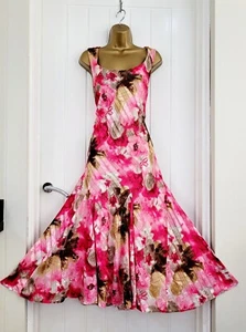 ROMAN size 18 Gorgeous pink satin crinkle occasion wedding guest races dress VGC - Picture 1 of 5