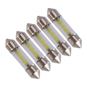 5x 6500K White COB LED Map Dome Interior Lights Bulbs 36MM Festoon New - Picture 1 of 5