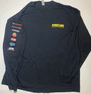 Mecum Auto Auction Official Drivers Long Sleeve Tee Shirt 2XL Black 2023 - Picture 1 of 6