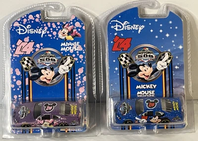 Disney Nascar 2004 Daytona 500 Mickey & Minnie Mouse 2 Car Set NEW Sealed - Image 1 of 4