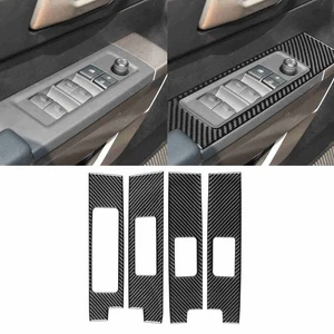 Real Carbon Fiber Window Lift Switch Panel Cover For Toyota Tundra Sequoia 22-25 - Picture 1 of 6