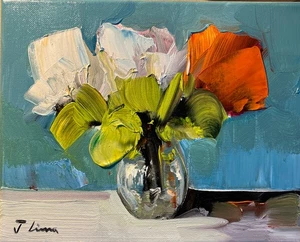 JOSE LIMA OIL PAINTING IMPRESSIONIST ART COLLECTIBLE 8x10 - Picture 1 of 2