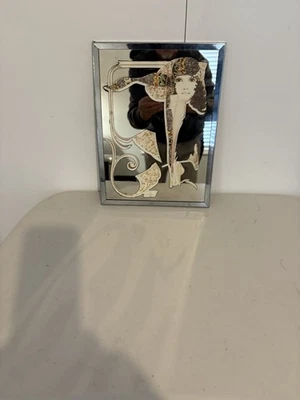 Espejo Hippy Vintage Años 70 - Espejo Mecánico Brytone - 9” x 12” Foto 1 de 2