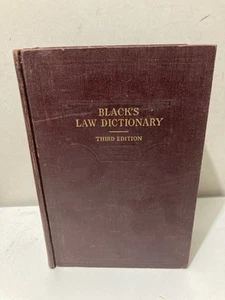 Blacks Law Dictionary 3rd Edition - Copyright 1933 - Picture 1 of 6