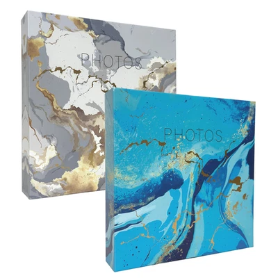 Photo Album 6'' x 4'' Photographs Holds 200 Slip In Pocket Photos Wedding Albums - Image 1 of 4