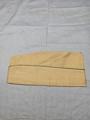 Gorra militar vintage caqui plegable lateral estilo extranjero para hombre lona Segunda Guerra Mundial años 40 50 Foto 1 de 4