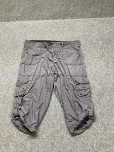 Calvin Klein Cargo Capris Women’s Size Medium Gray Roll Up Leg - Picture 1 of 13