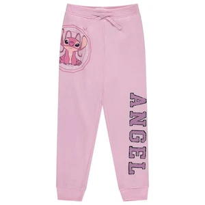 Disney Girls Lilo and Stitch Jogger Sweatpants with Minnie Mouse & Disney... - Picture 1 of 25