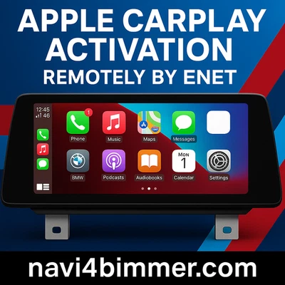 BMW MGU ID7 ID8 APPLE CARPLAY, ANDROID AUTO Maps ACTIVATION Remotely - Image 1 of 2