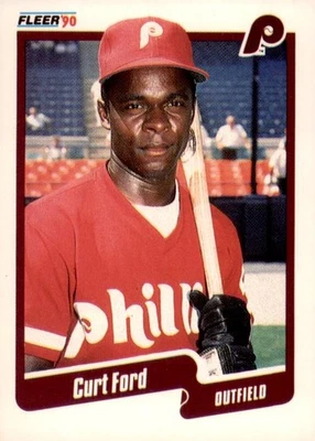 #557 Curt Ford 1990 Fleer Near Mint or Better - Image 1 of 2