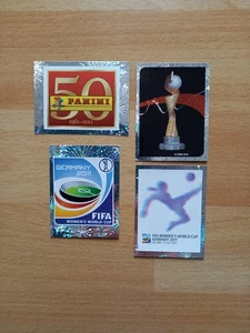 Panini Frauen Fußball WM 2011 4 Sticker Nr. 00, 1, 2, 3 ungeklebt - Bild 1 von 2