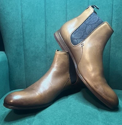 Ted Baker Camroon Botas Chelsea Cuero Marrón Hombre’s Talla 44 (Hombre’s 11) Foto 1 de 4