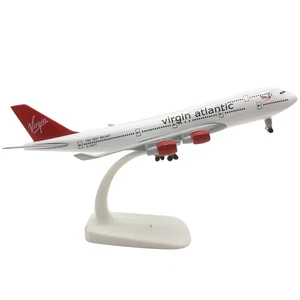 1/400 Scale Virgin Atlantic B747 Alloy Plane Model Souvenir Static Display Gift - Foto 1 di 10