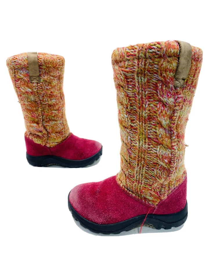 Keen Toddler Girls High Boots Sweater Size 10 Baby Auburn 8641-BERD Raspberry - Image 1 of 4