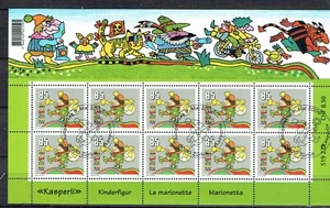 SVIZZERA 2006 FUMETTI LA MARIONETTA KASPERLI MINIFOGLIO TIMBRATO - Foto 1 di 1