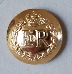 Bb CORPS of ROYAL MILITARY POLICE British UNIFORM BUTTON Anodized Medium QE II - Picture 1 of 2