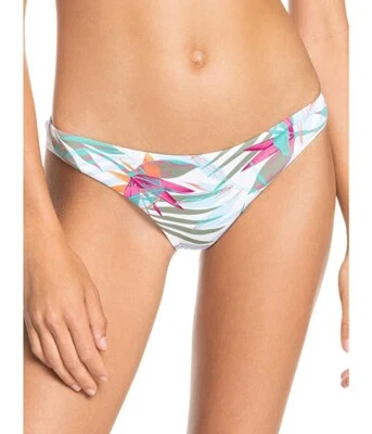 Roxy Bright White Floral Beach Classics Cheeky Bikini Bottoms L126103 Size M - Image 1 of 3