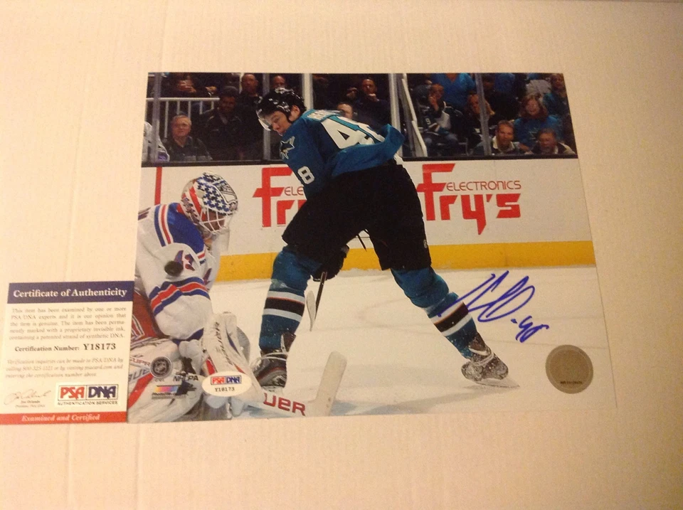 Tomas Hertl Signed 8x10 Photo SJ San Jose Sharks PSA DNA COA Autographed c - Image 1 of 1