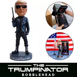 Donald Trump "Fight" Bobblehead Doll Collectible Trump Fist Pump Ear Shot Figure - Picture 1 of 13