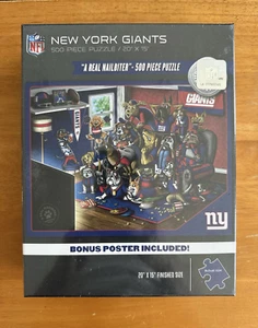 NFL New York Giants Football 500 Piece Jigsaw Puzzle New Factory Sealed w/Poster - Bild 1 von 8
