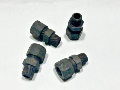 (3) 7205x12x8 WEATHERHEAD Steel 3/4" Flareless x 1/2" MPT Male Connector - Image 1 of 4