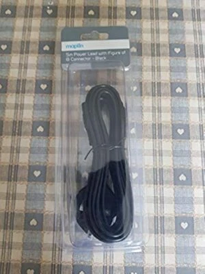  5m UK Power Cable - Black Maplins - Image 1 of 2