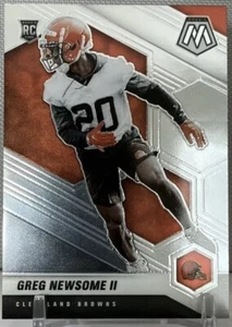 2021 Mosaic Football Greg Newsome II Base Cleveland Browns #346 Rookie RC - Bild 1 von 2