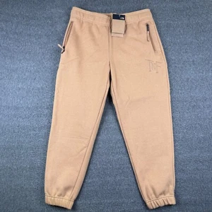 The North Face Heavyweight Relaxed Fit Sweatpants Women's L Brown Monogram NWT - Picture 1 of 8